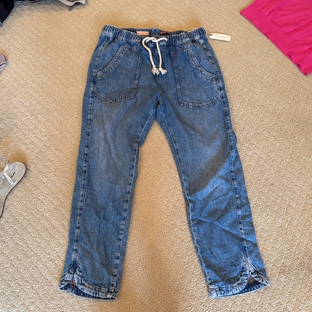 Pilcro Casual Blue Denim Joggers